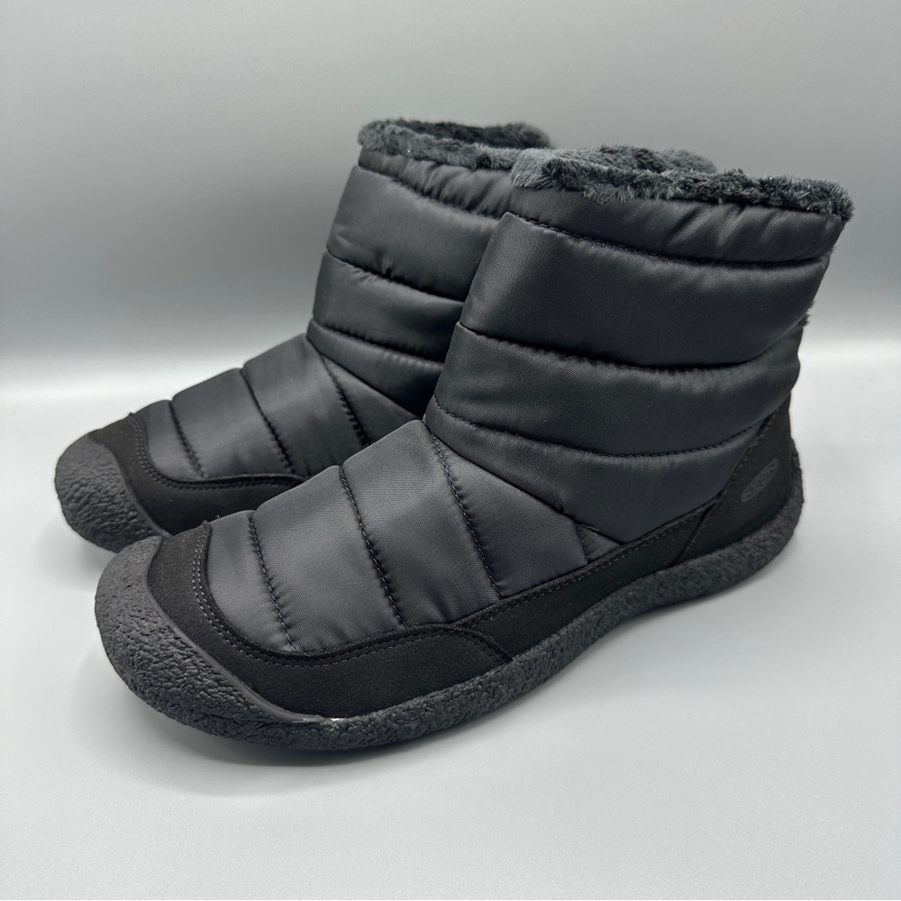 Keen Howser Fold Down Comfort Flat Booties Boots Women’s Size 11 Black